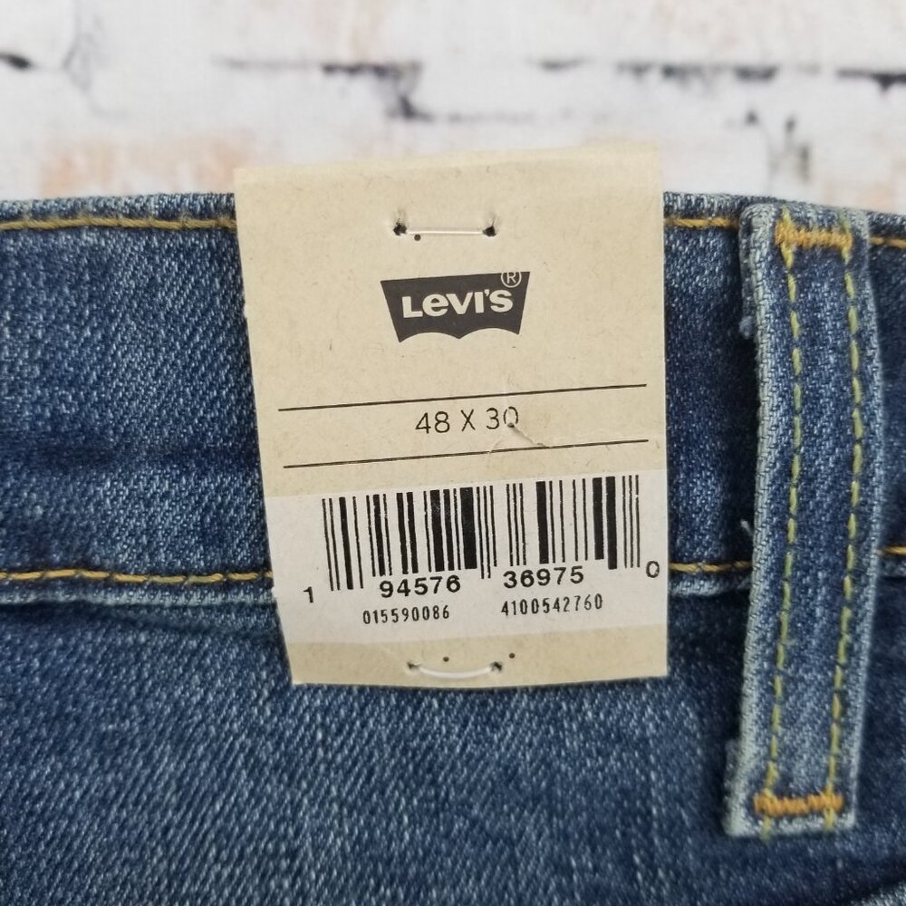 NWT Levi's 559 Relaxed Fit Straight Leg Denim Blue Jeans Men's 48 x 30 Stretch - Picture 5 of 7